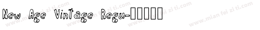 New Age Vintage Regu字体转换